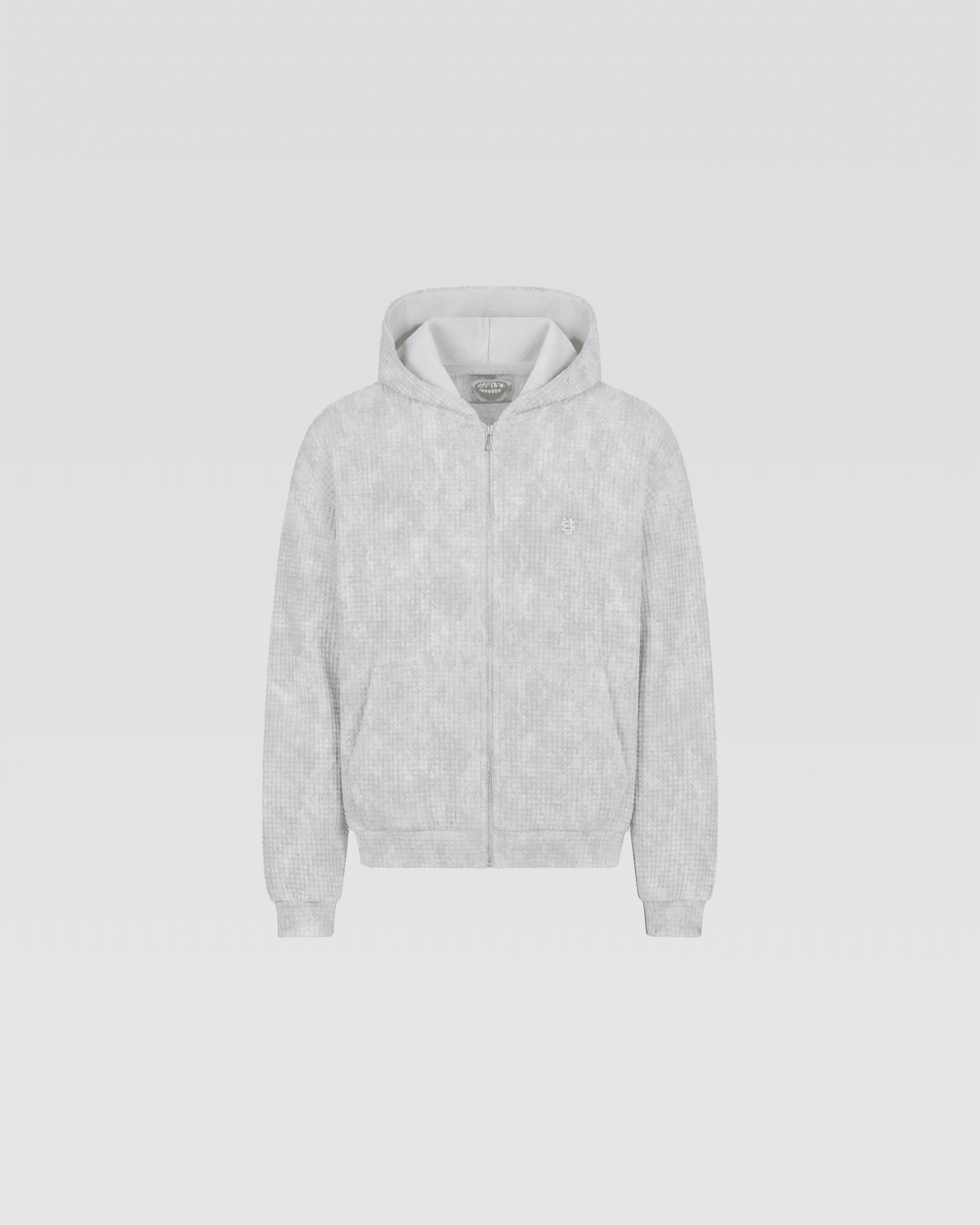 DIGITAL SNOWCAMO ZIPPER - WAFFLE